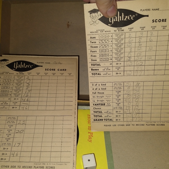 Vintage Yahtzee game - Picture 5 of 8